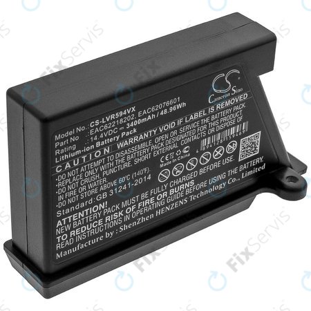 LG HomBot-series, VR-series - Batéria EAC62218202, EAC62076601 Li-Ion 14.4V 3400mAh HQ