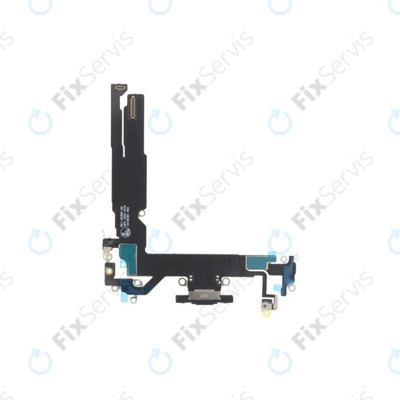 Apple iPhone 16 - Nabíjací Konektor + Flex Kábel (Black)