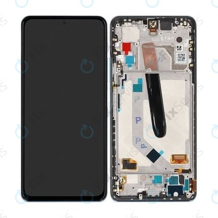 Xiaomi Mi 11i - LCD Displej + Dotykové sklo + Rám (Celestian Silver) - 5600040K1100 Genuine Service Pack
