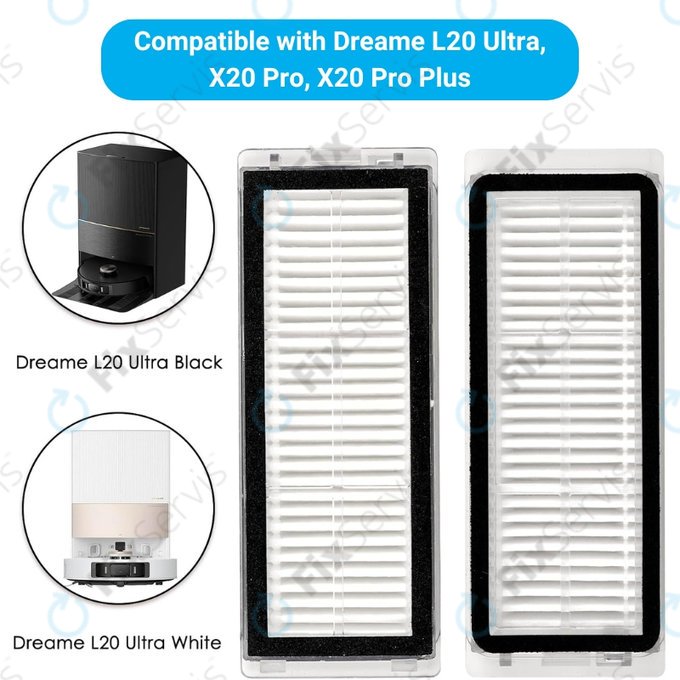 HEPA filter, 2 ks pre Xiaomi Dreame L20 Ultra, X20 Pro, X20 Pro Plus