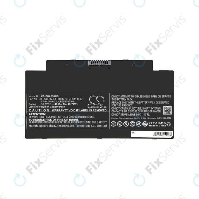 Batéria pre Fujitsu Lifebook AH77, A556, A3510, U536, 4050mAh, Li-Pol, 10.8V, CP641484-01, HQ