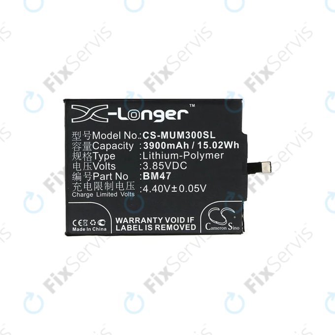 Xiaomi Redmi 3, 3S, 3 Pro, 4X - Batéria BM47 3900mAh HQ