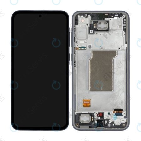 Samsung Galaxy A35 A356B - LCD Displej + Dotykové Sklo + Rám (Awesome Navy) - GH82-34223A Genuine Service Pack