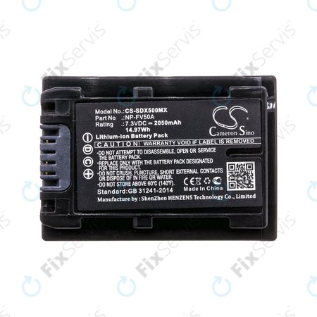 Batéria pre Sony Fdr-Ax33, Sony Fdr-Ax40, Sony Fdr-Ax45, Sony Fdr-Ax, 2050mAh, Li-Ion, 7.3V, NP-FV50A, HQ