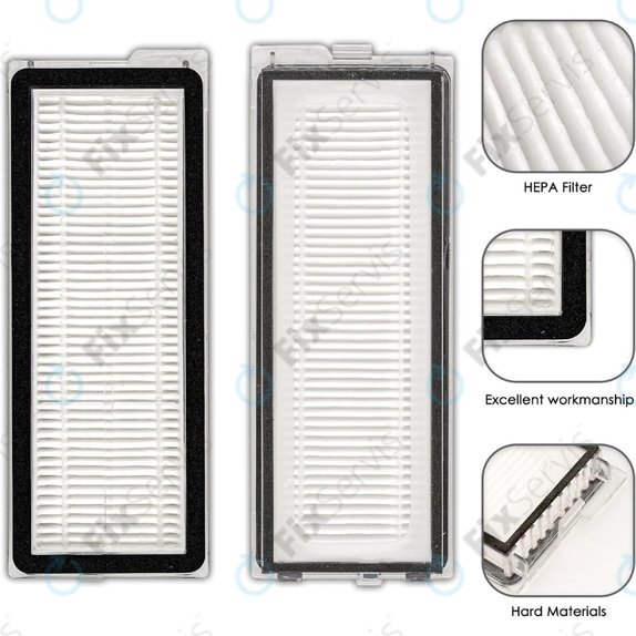 HEPA filter, 2 ks pre Xiaomi Roborock Qrevo Curv, Qrevo Edge, Qrevo MaxV, Qrevo Pro, Qrevo Plus, QV-series