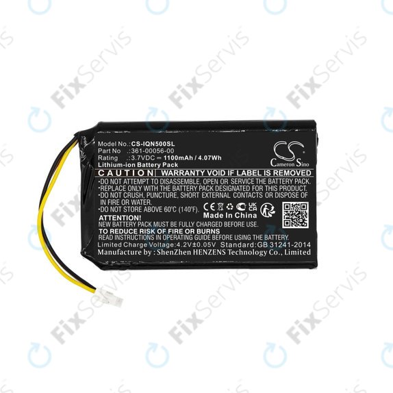 Garmin Drive 50 LM, 51LMT, 51LMT-S, DriveSmart 5 LMT, Nuvi 30, 50, 50LM, 52, 52LM, 52LMT, 55, 55LM, 55LMT - Batéria 361-00056-00, 361-00056-50 1100mAh HQ
