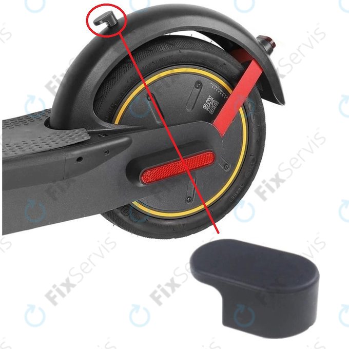 Ninebot Segway Max G30 - Držiak Skladacieho Mechanizmu na Zadný Blatník