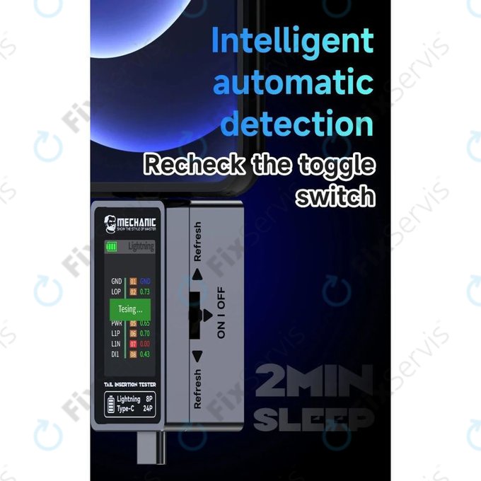 Mechanic T-824 - Tester nabíjacieho portu