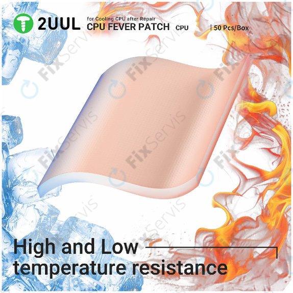 Teplovodivá podložka pre CPU, 2UUL SC09, 17x15x1.5mm