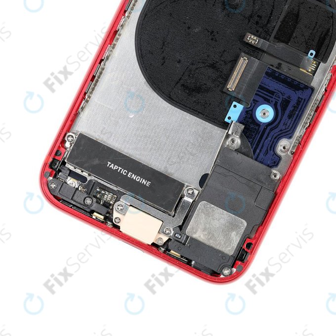 Apple iPhone 8 - Zadný Housing s Malými Dielmi (Red)