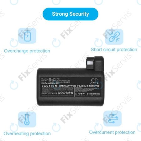 AEG RX-series, Electrolux E, P-series - Batéria S91-0400410-SU2, OSBP72LI, OSBP72LI25 Li-Ion 7.2V 3400mAh HQ