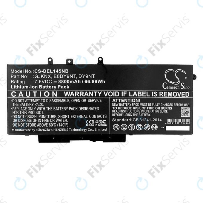 Batéria pre Dell Latitude 14 5490, Latitude 14 5491, 8800mAh, Li-Ion, 7.6V, 00JWGP, HQ