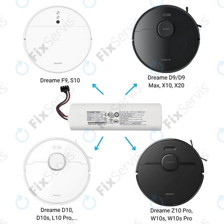 Xiaomi Dreame-series - Batéria P2008-4S2P-MMBK, P1904-4S2P-MM Li-Ion 5200mAh