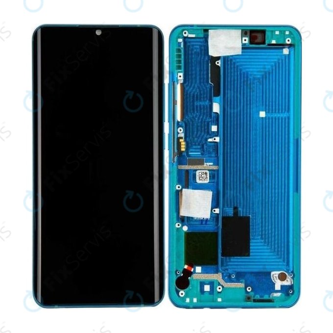 Xiaomi Mi Note 10, Mi Note 10 Pro - LCD Displej + Dotykové Sklo + Rám (Aurora Green) - 56000100F400 Genuine Service Pack