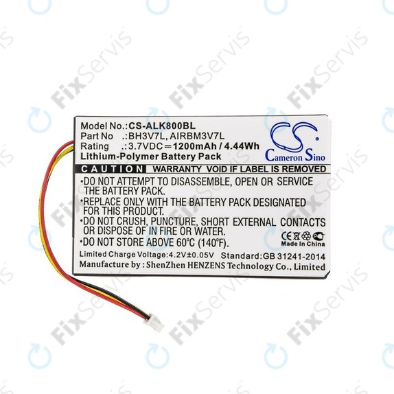 Batéria pre Autec Air A4, A6, A8, 1200mAh, Li-Pol, 3.7V, BH3V7L, AIRBM3V7L, HQ