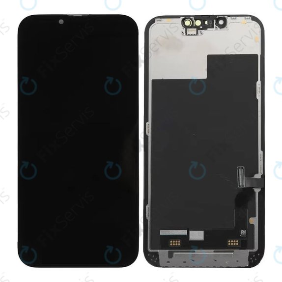 Displej In-Cell FHD pre iPhone 13, Dotykové sklo s rámom, FixPremium