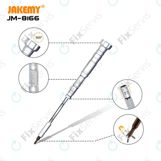 Jakemy JM-8166 - Sada Servisného Náradia pre Servis Elektroniky 61v1