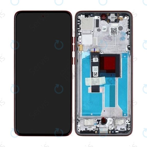 Motorola Edge 50 Neo - LCD Displej + Dotykové Sklo + Rám (Poinciana) - 5D68C28684 Genuine Service Pack