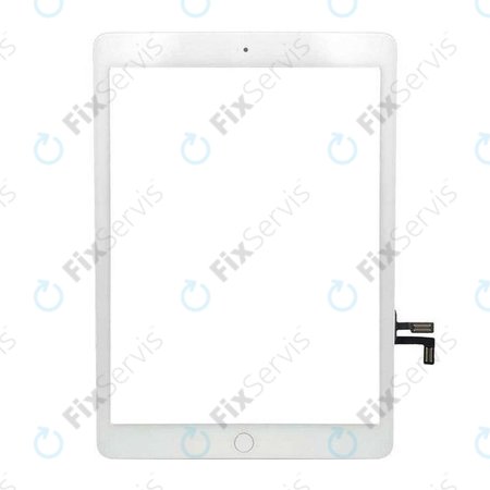 Apple iPad Air, iPad (5th Gen 2017) - Dotykové Sklo + Tlačidlo Domov (White)