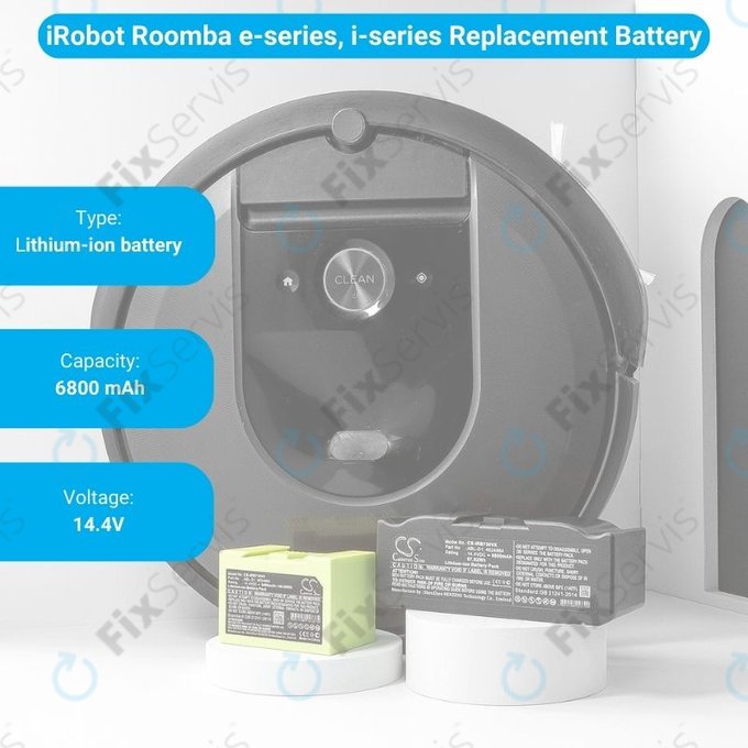 iRobot Roomba e-series, i-series - Batéria ABL-D1, 4624864, ABL-D2 Li-Ion 14.4V 6800mAh HQ