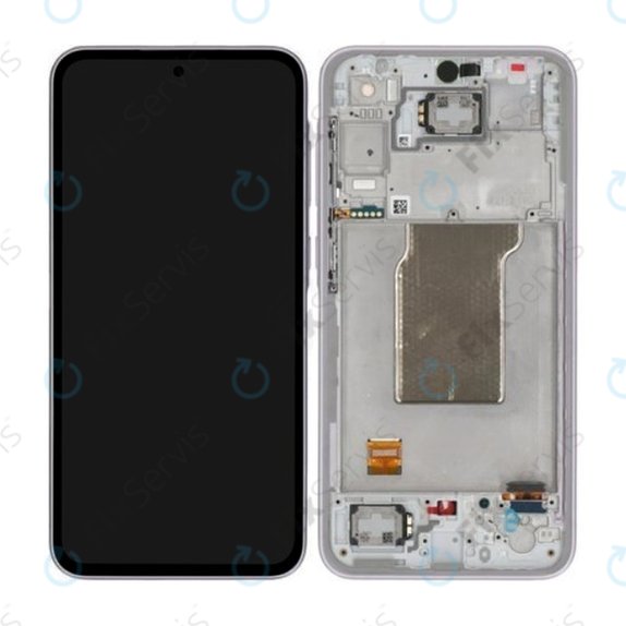 Samsung Galaxy A35 A356B - LCD Displej + Dotykové Sklo + Rám (Awesome Lilac) - GH82-34221C Genuine Service Pack