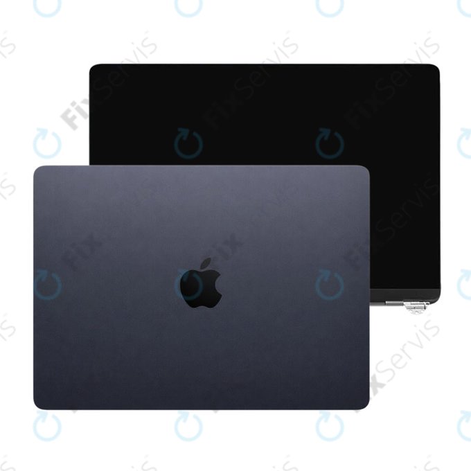 LCD displej pre MacBook Air 13", A3113 (2024), s predným sklom a krytom, Midnight, 661-40281, Genuine Apple