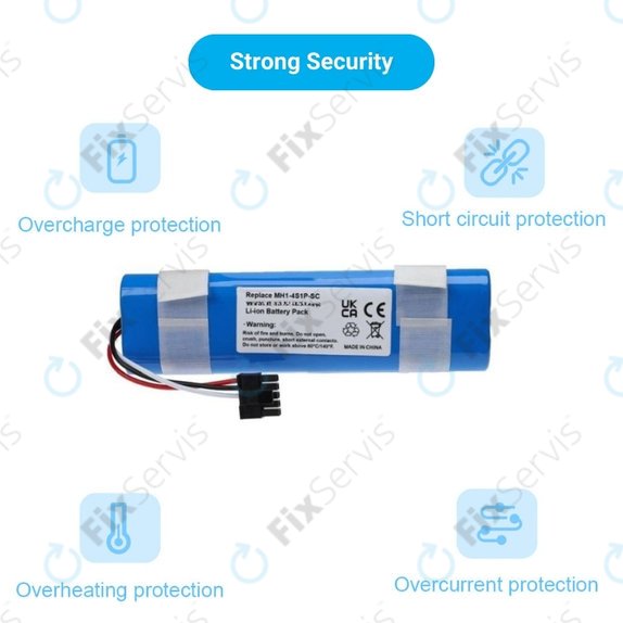 Xiaomi Mi Robot Vacuum Mop Pro (P), 2 (Mijia 2C), Viomi V2 Pro, Proscenic LDS M7 - Batéria STYJ02YM, MH1-4S1P-SC Li-Ion 14.8V 3400mAh