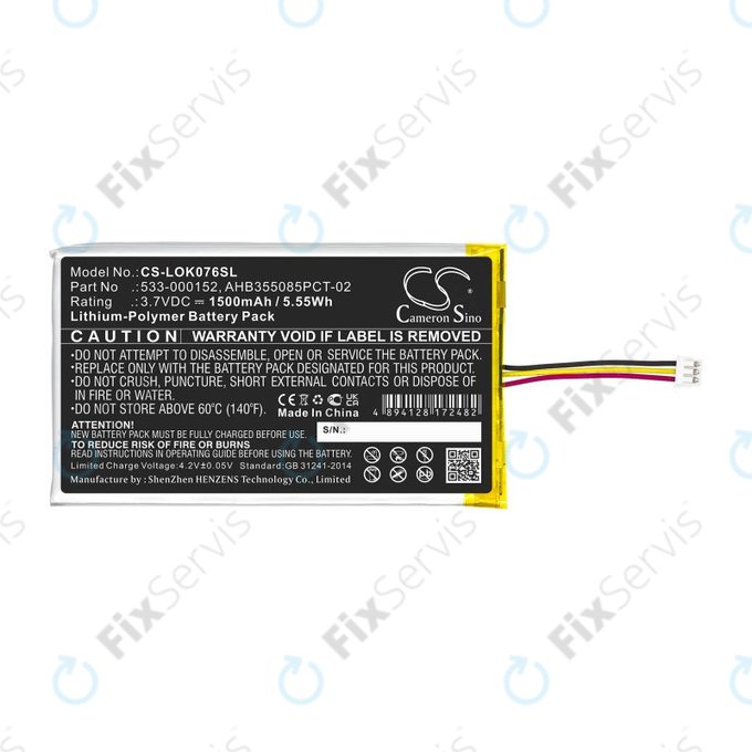 Batéria pre Logitech G913, G913 TKL, G915, G915TKL, 1500mAh, Li-Pol, 3.7V, 533-000152, HQ