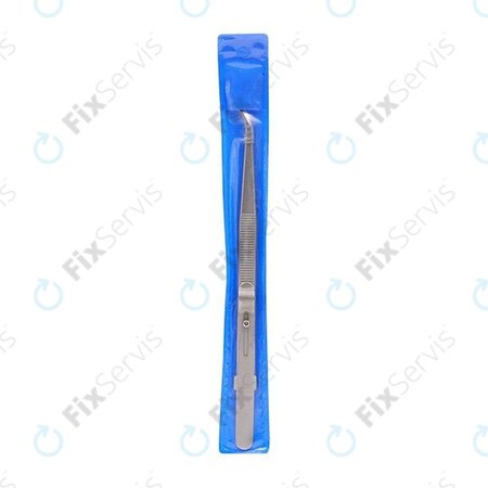 Profesionálna Pinzeta z Nerez Ocele - Prehnutá Špička (162mm)