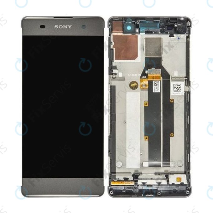 Sony Xperia XA F3111 - LCD Displej + Dotykové Sklo + Rám (Graphite Black) - 78PA3100010, 78PA3100090 Genuine Service Pack