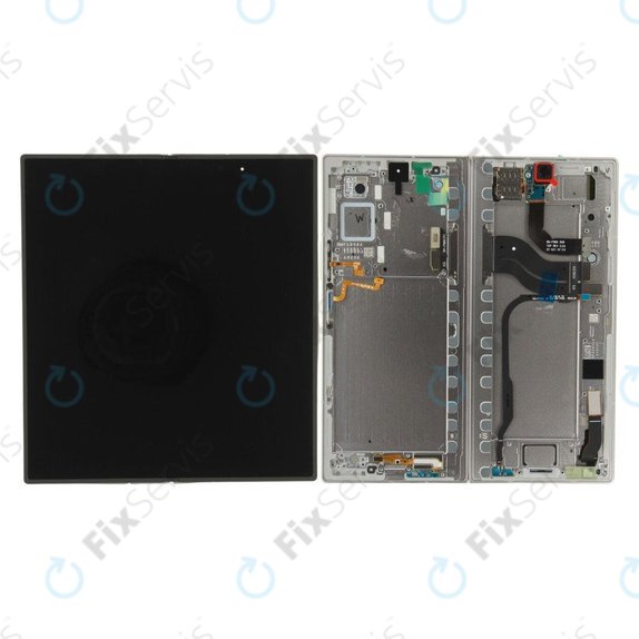 Samsung Galaxy Z Fold 7 F966B - LCD Displej + Dotykové Sklo + Rám (Silver Shadow) - GH82-37548A Genuine Service Pack