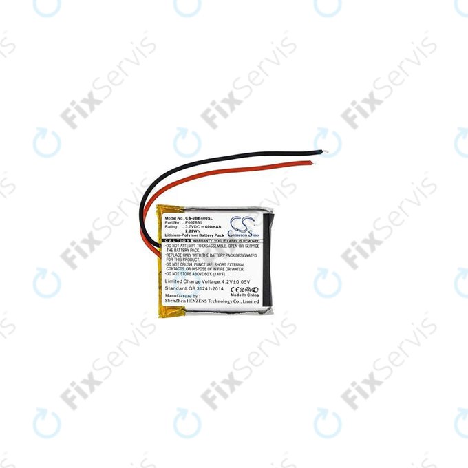 JBL Synchros S400BT, Tune 500BT, 600BT - Batéria P062831 600mAh HQ