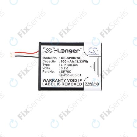 Batéria pre Sony PSP E1000, E1002, E1004, E1008, 900mAh, Li-Ion, 3.7V, SP70C, HQ