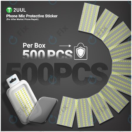 Ochranné nálepky na mikrofón telefónu, 2UUL DA32, 500ks/balenie