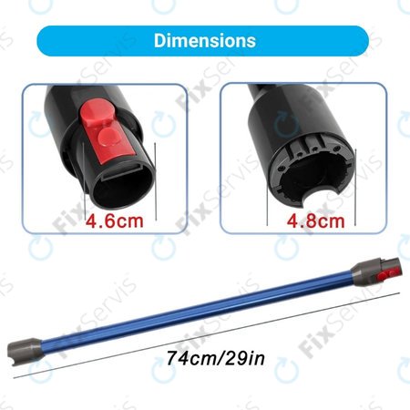 Dyson V12 - Sacia Tyč (Modrá)