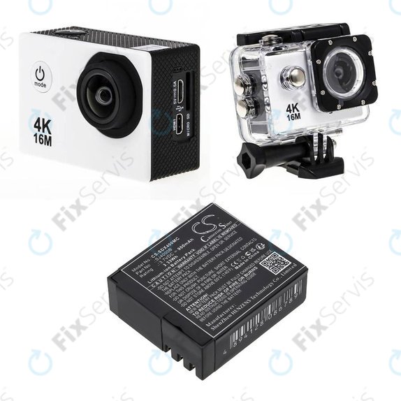 Batéria pre SJCAM SJ4000, SJ5000, 900mAh, Li-Ion, 3.7V, SJ4000B, HQ