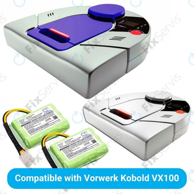 Vorwerk Kobold VX100 - Sada Batérií 945-0006 Ni-MH 7.2V 3500mAh HQ