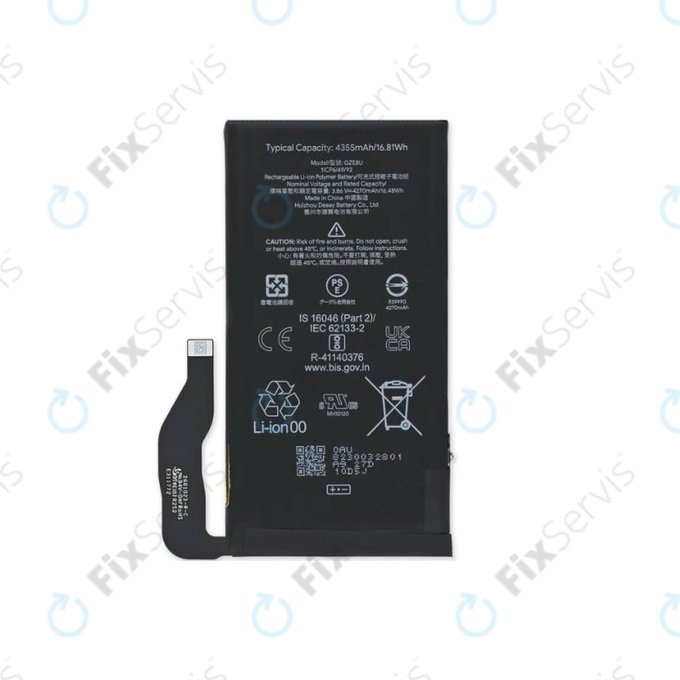 Google Pixel 7 GVU6C GQML3 - Batéria GZE8U 4355mAh - G949-00338-01 Genuine Service Pack