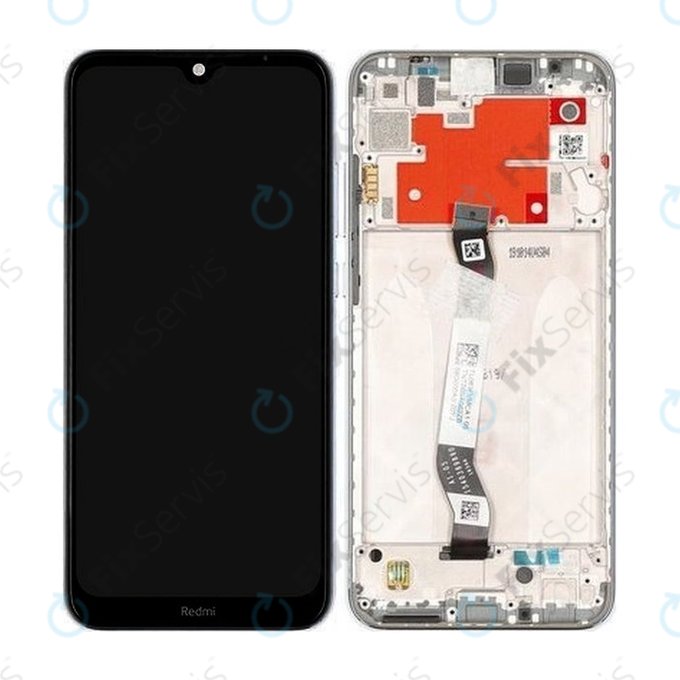 Xiaomi Redmi Note 8T - LCD Displej + Dotykové Sklo + Rám (Moonlight White) - 5600020C3X00 Genuine Service Pack
