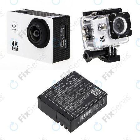 Batéria pre SJCAM SJ4000, SJ5000, 900mAh, Li-Ion, 3.7V, SJ4000B, HQ