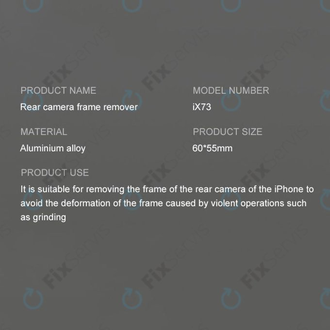 iFixes iX73 - nástroj na demontáž rámu zadnej kamery