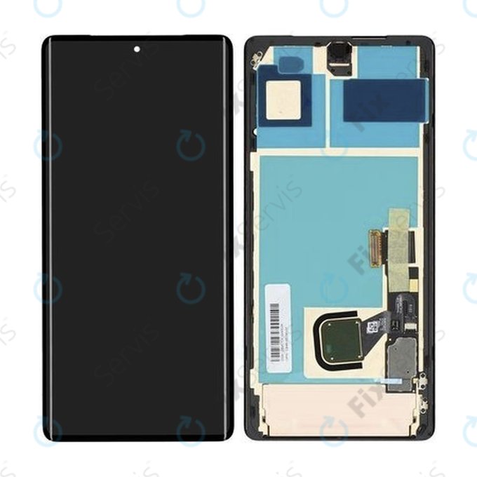 Google Pixel 7 Pro GP4BC GE2AE - LCD Displej + Dotykové Sklo + Rám - G949-00290-01 Genuine Service Pack