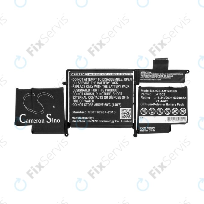 Apple MacBook Pro 13" A1502 (Late 2013 - Mid 2014) - Batéria A1493 6300mAh HQ