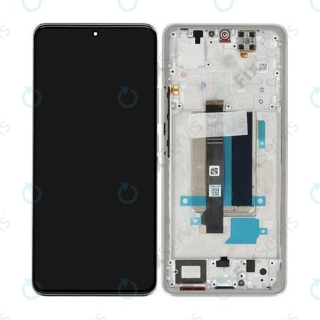 Xiaomi Redmi Note 13 Pro+ 23090RA98C - LCD Displej + Dotykové Sklo + Rám (Moonlight White) - 560001N16U00 Genuine Service Pack