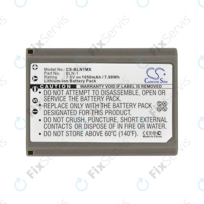 Batéria pre Olympus E-M5, 1050mAh, Li-Ion, 7.6V, BLN-1, HQ