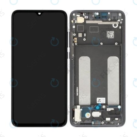 Xiaomi Mi 9 Lite - LCD Displej + Dotykové Sklo + Rám (Onyx Grey) - 560610118033, 5600030F3B00 Genuine Service Pack