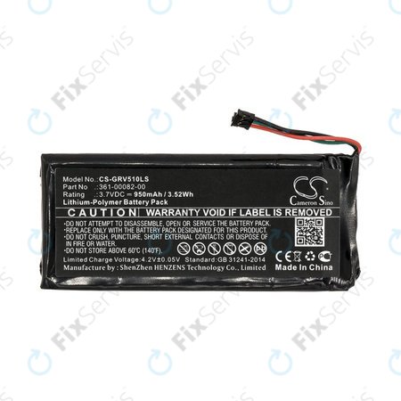 Batéria pre Garmin Varia TL, RTL510, Varia RTL501, 950mAh, Li-Pol, 3.7V, 361-00082-00, HQ
