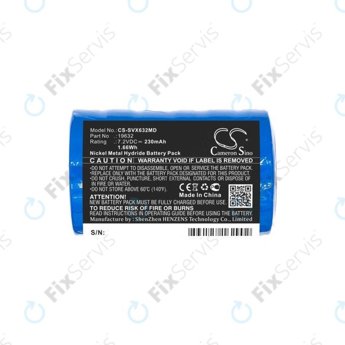 Batéria pre Servox Digital XI Speech, Servox Speech, 230mAh, Ni-MH, 7.2V, 19632, HQ