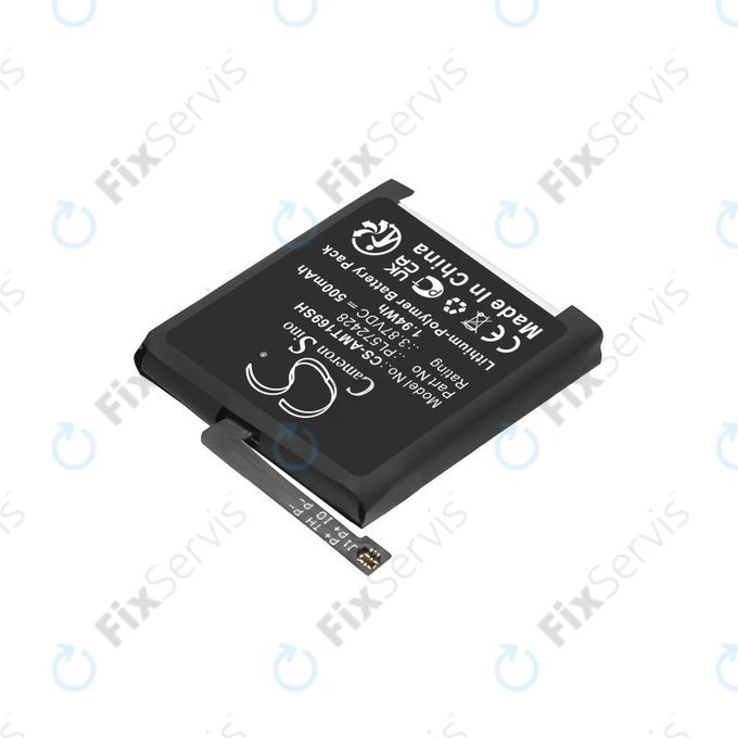 Batéria pre Amazfit T-Rex 2, A2169, A2170, 500mAh, Li-Pol, 3.87V, PL572428, HQ