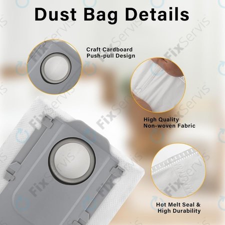 Xiaomi Roborock Qrevo Curv, Qrevo Edge, S8 MaxV Ultra, S8 Max Ultra, Saros 10, Saros 10R, QV-series - Vrecko do vysávača